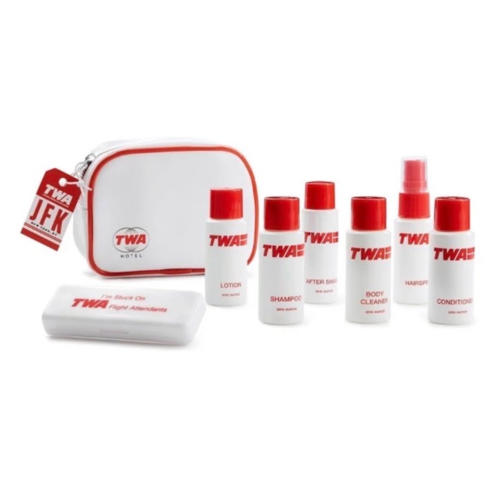 TWA Fresh Up Kit - retro-style Amenities from the TWA Terminal Hotel at JFK